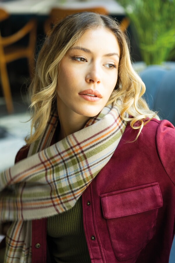 Bufandon Cuadrille BEIGE/MULTI