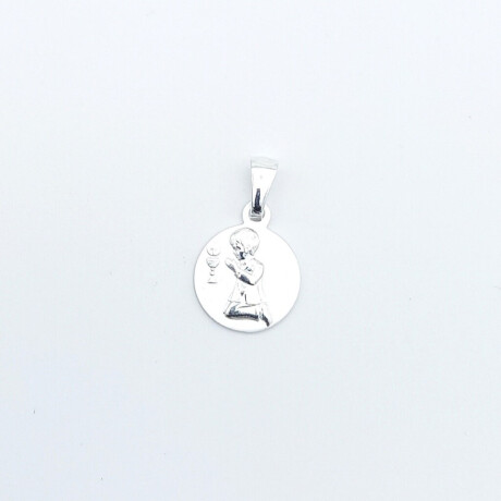 Medalla religiosa de Plata 925 Comunión Varón