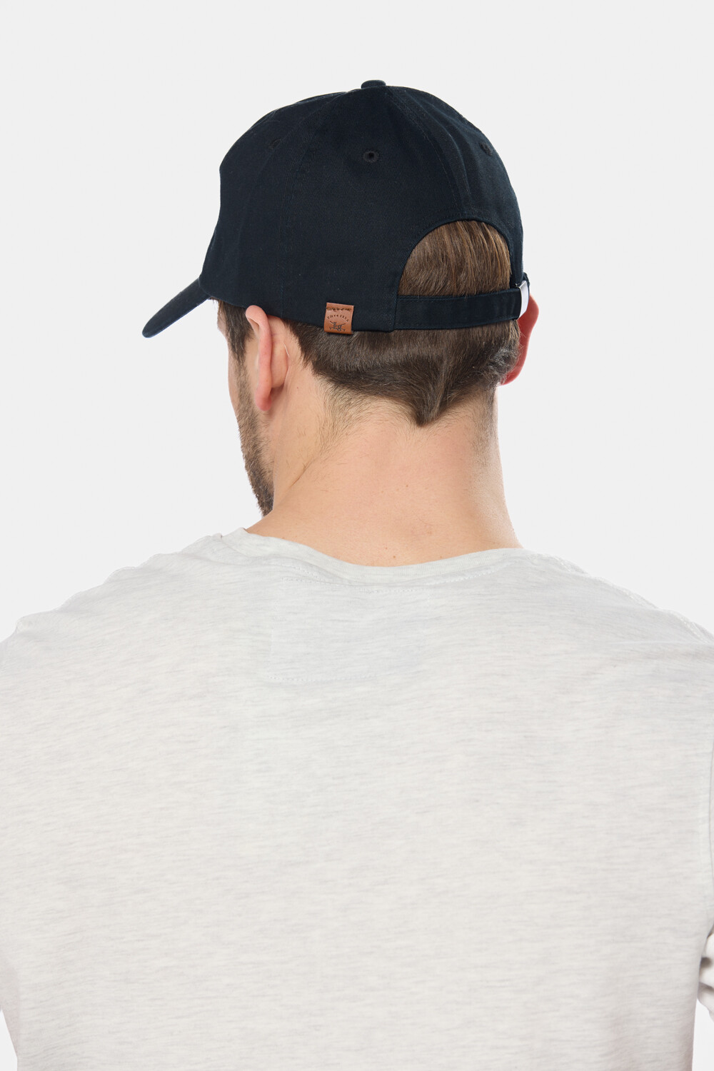 GORRO VISERA DE LONA BORDADO Negro