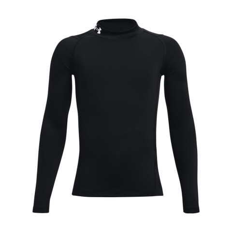 UA HG Armour Mock LS-BLK BLK-001