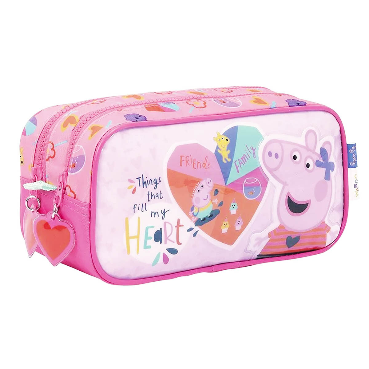 Cartuchera Peppa Pig Doble Cierre Gran Capacidad - Din55404-m1 