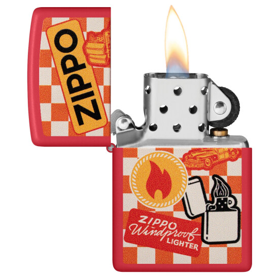 Encendedor ZIPPO 48998 C/Diseño Rojo 0