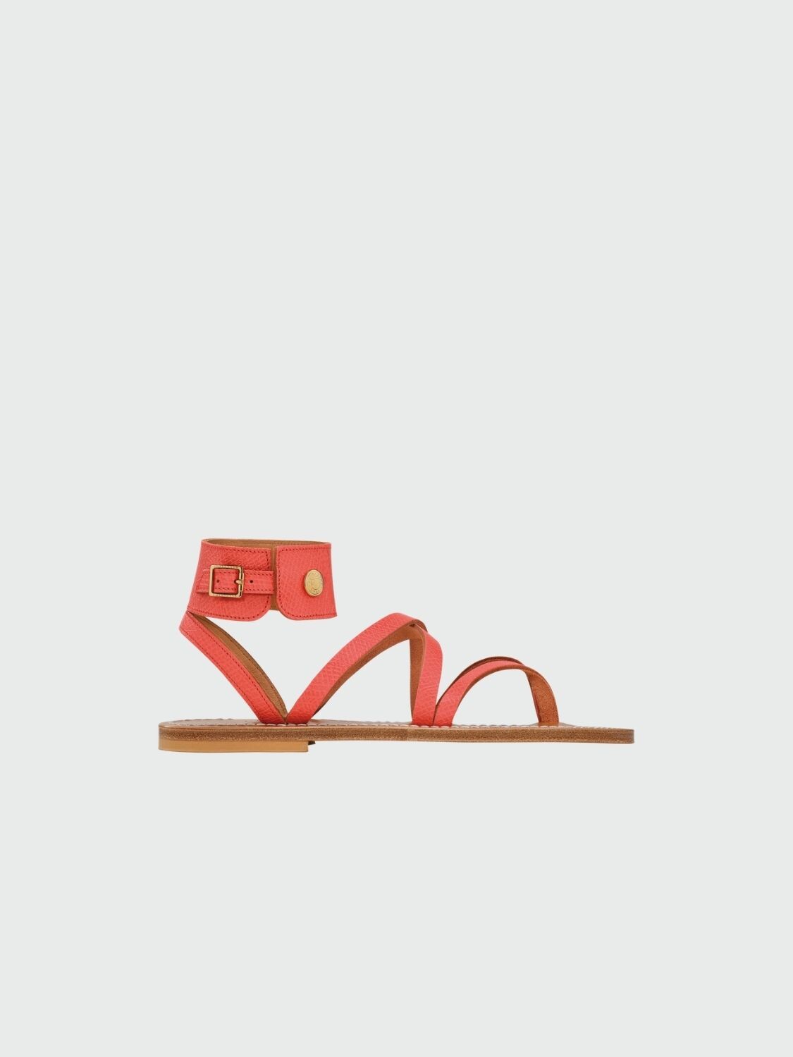 Longchamp -Sandalias de cuero, Longchamp por K. Jacques Rojo