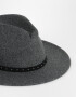 Sombreros Boho Sombrero Con Trim - Negro