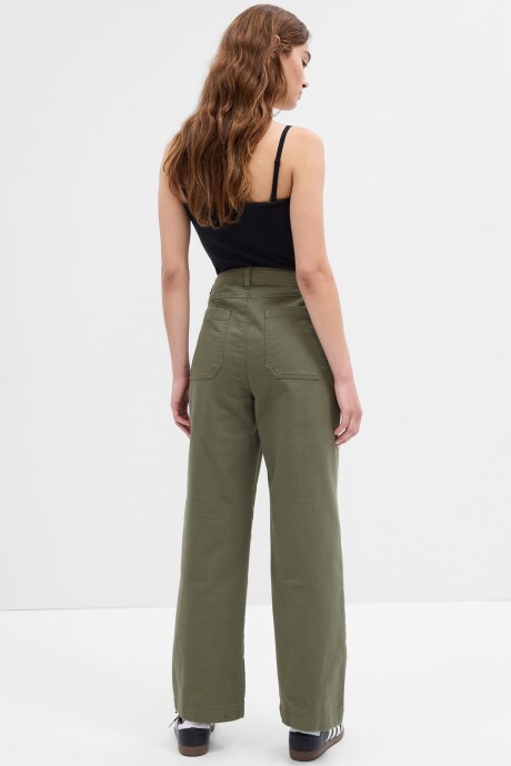 Pantalón Khaki Loose Mujer Mesculen Green