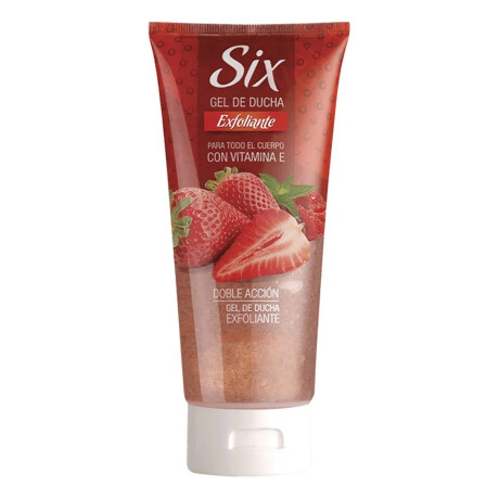 JABON GEL DE DUCHA SIX EXFOLIANTE 195 ML FRUTILLA JABON GEL DE DUCHA SIX EXFOLIANTE 195 ML FRUTILLA