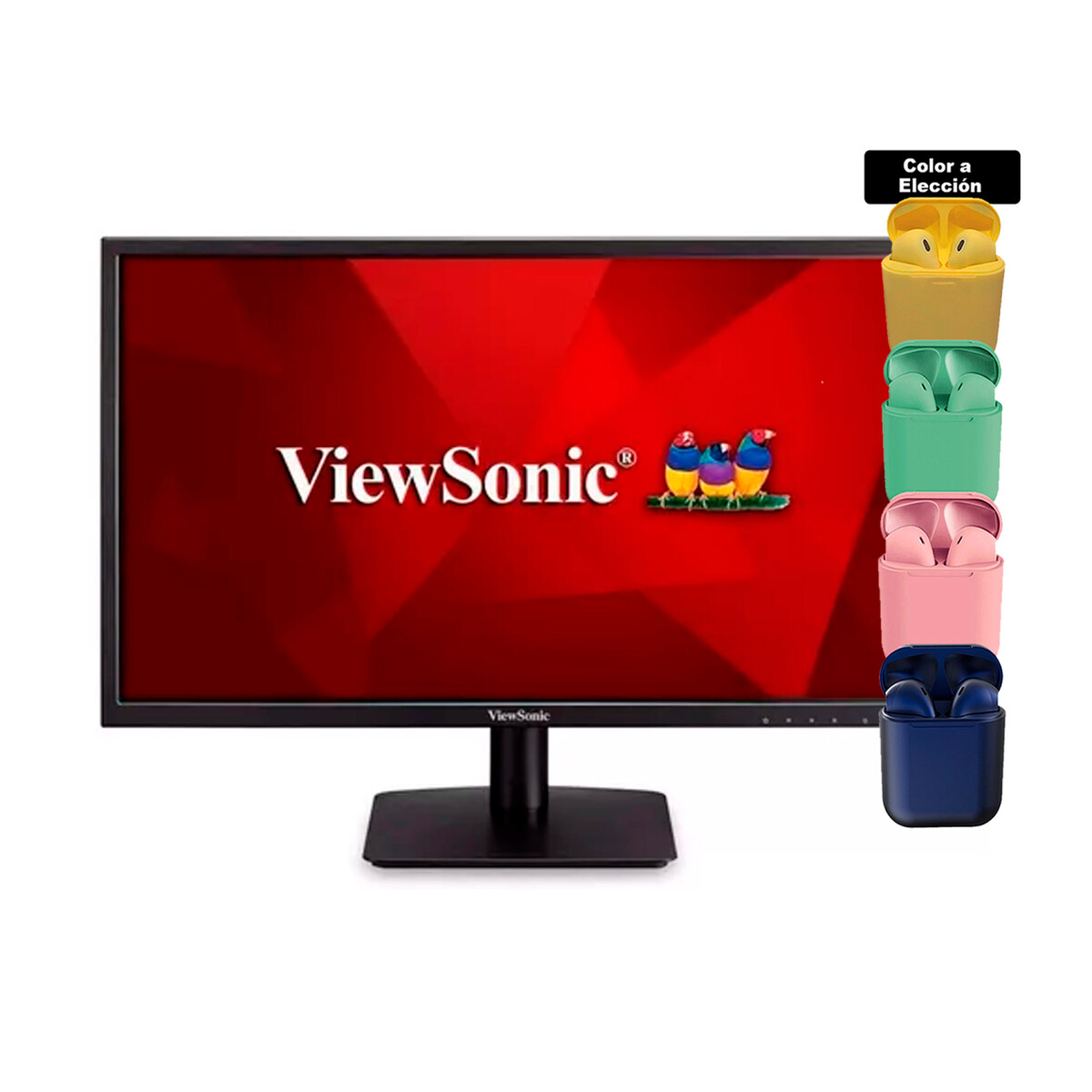 Monitor Viewsonic 24 Led Hdmi Vga Va2405+ Auriculares 
