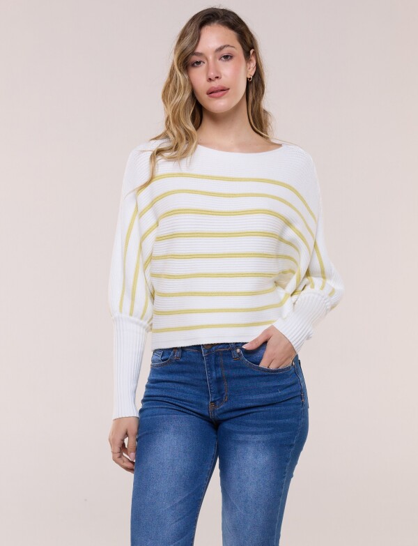 Buzo Dolman Mangas Abullonadas CRUDO