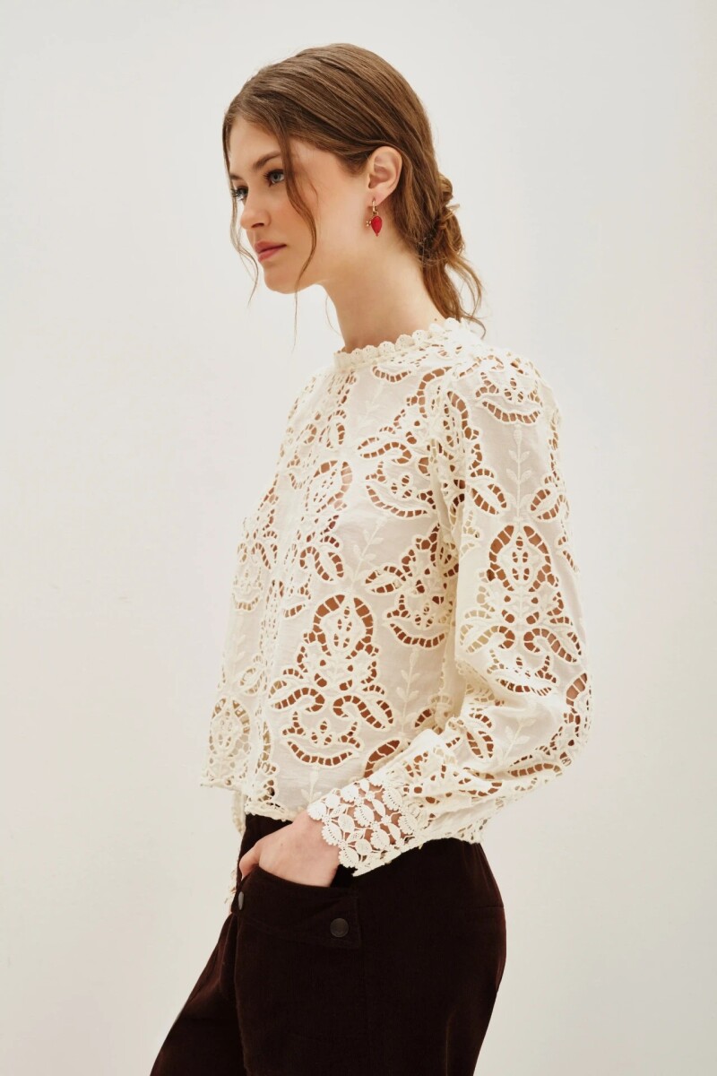 Camisa Laces Cala Crudo