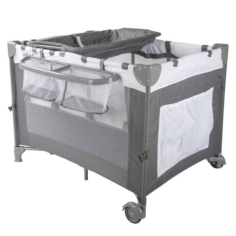 Practicuna Infanti Cuna Colecho Bebe Con Cambiador Gris