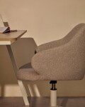 Silla de escritorio Einara gris claro