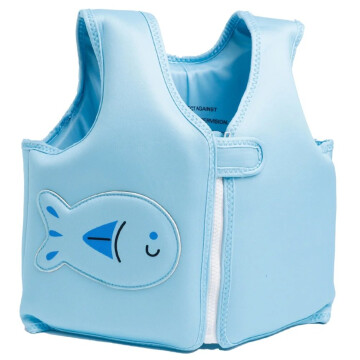 Chaleco Flotador Infantil 3D 19 KG Salvavidas Natacion NIños Variante Color Celeste