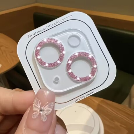 Vidrio para cámara Iphone 16 Pro Max rosa V01