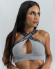 Conjunto de top y pollera Gris claro 27741 U