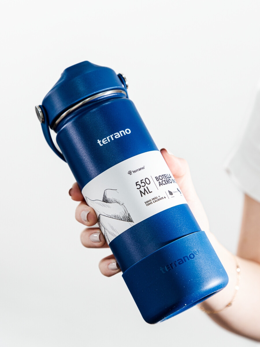 Botella Térmica con Pico 550mL. - Azul 