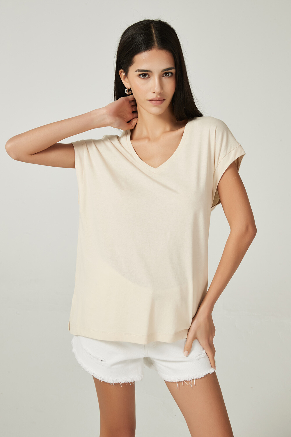 Remera Seneca Beige Claro