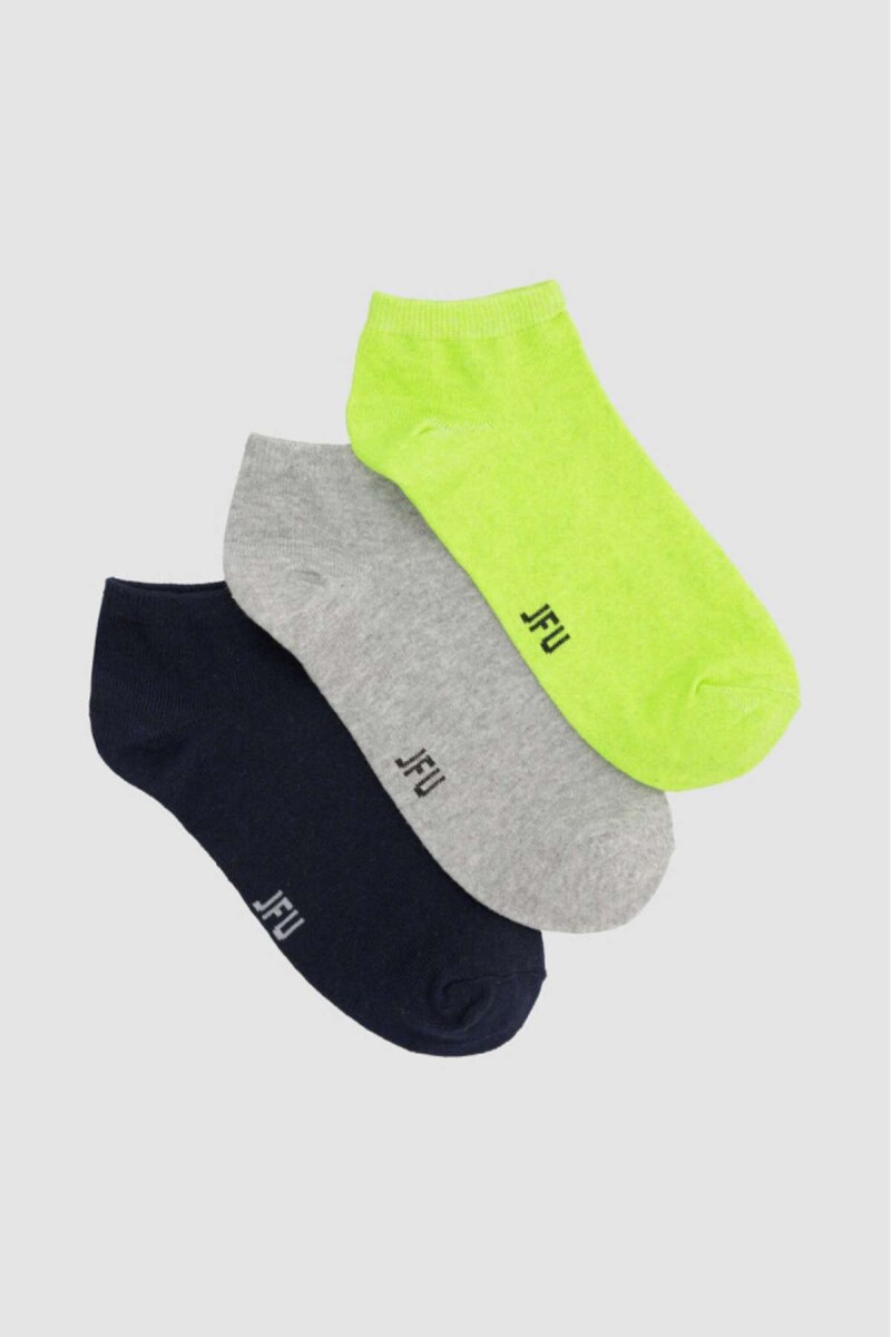 Pack x3 medias ciclista lisas - Variante 4 