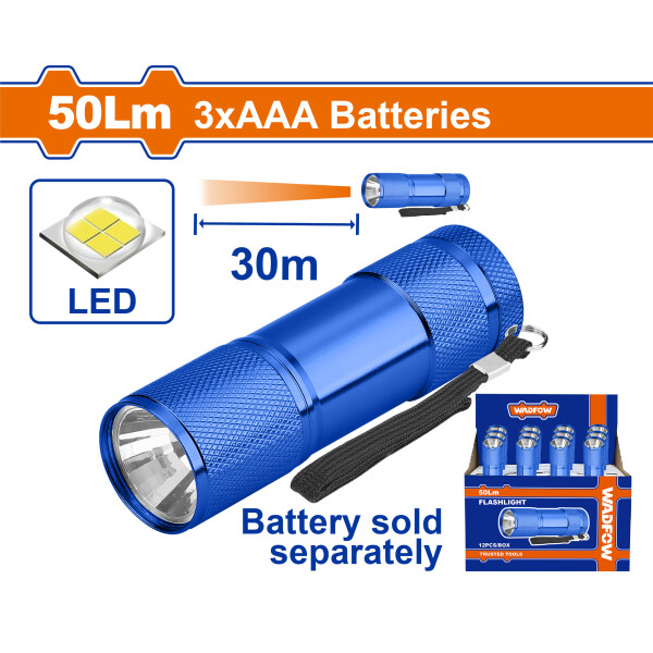 LINTERNA 50LM 30METROS 3XAAA WADFOW WFL2J03 LINTERNA 50LM 30METROS 3XAAA WADFOW WFL2J03