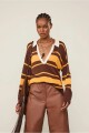 CAMISETA POLO Marron