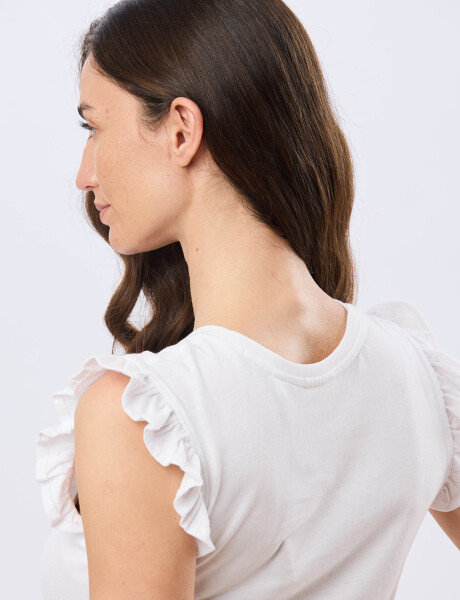 REMERA LISA DE ALGODÓN Blanco
