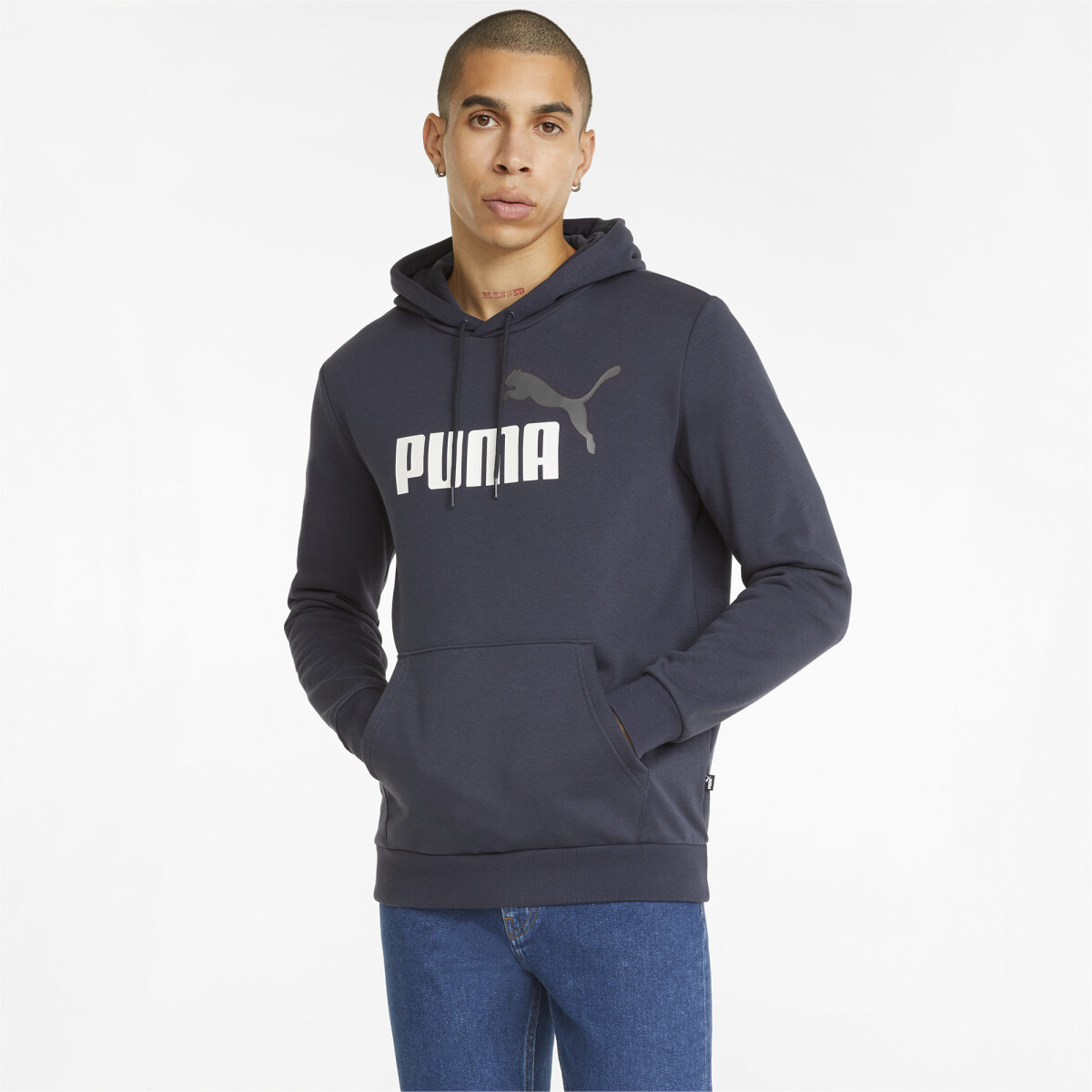 Buzo Puma Essential + 2 Color Big Logo Hoodie 
