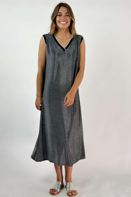 VESTIDO SELENDRA Plateado