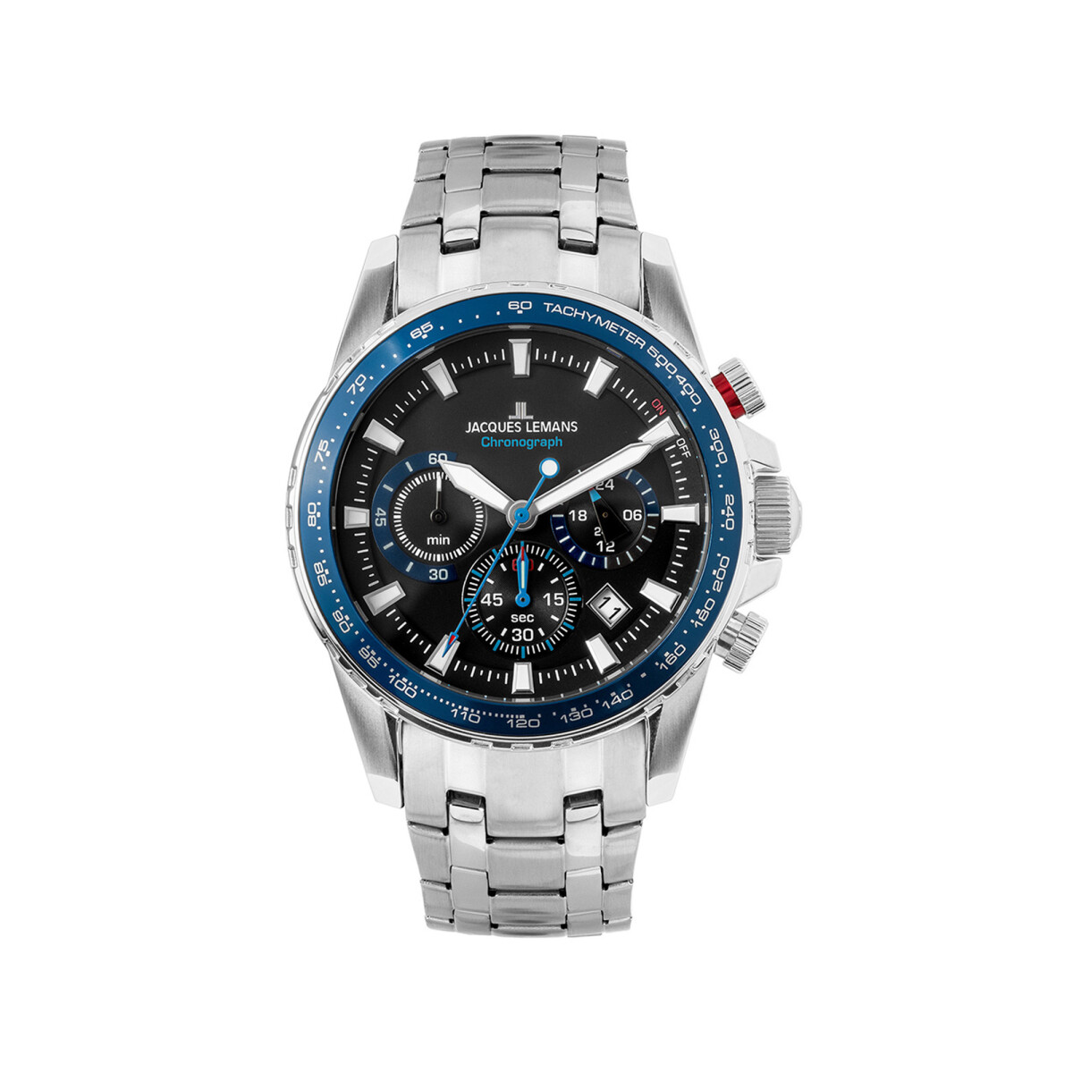 Reloj Jacques Lemans 1-2099E - Plateado/Azul 