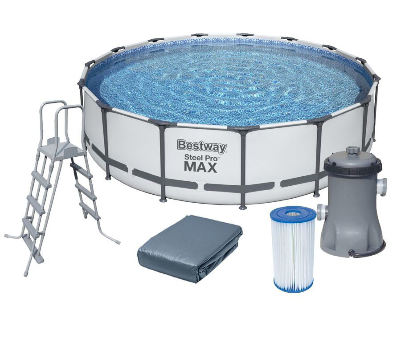 Piscina Bestway Steel Pro Max 14970 Litros con Bomba y Filtro – Disfruta del Verano en Uruguay 