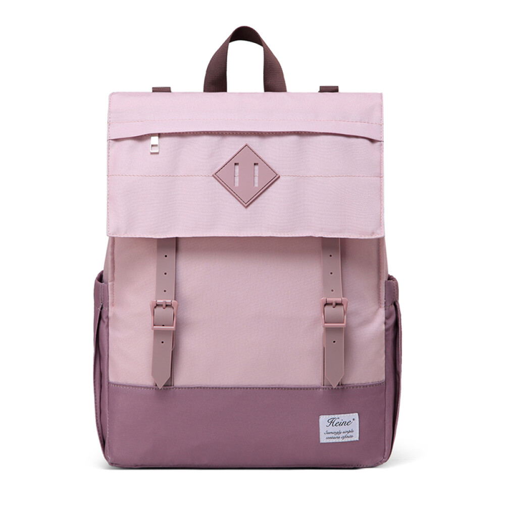 Bolso y mochila maternal heine rosa y violeta