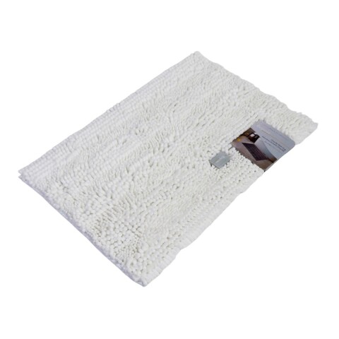 ALFOMBRA BLANCO 53X81CM P/BAÑO Unica