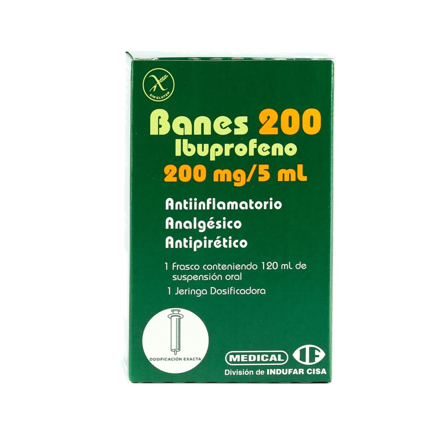 BANES 200 MG. SUSP. FRASCO X 120 ML. — Farmacenter