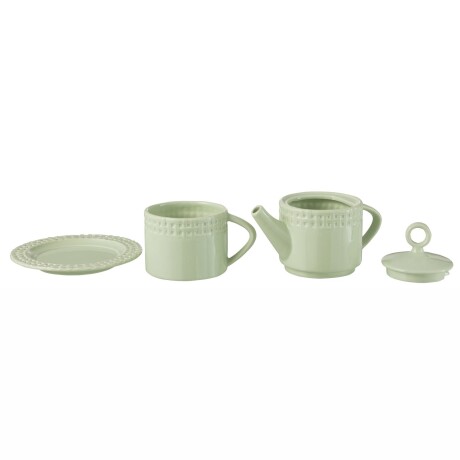 TETERA C/TAZA CERAMICA VERDE SUZIE