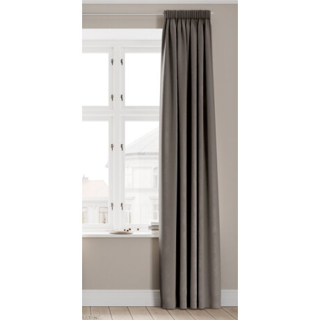 Cortina AUSTRA 1x140x300 terciopelo marrón Marrón