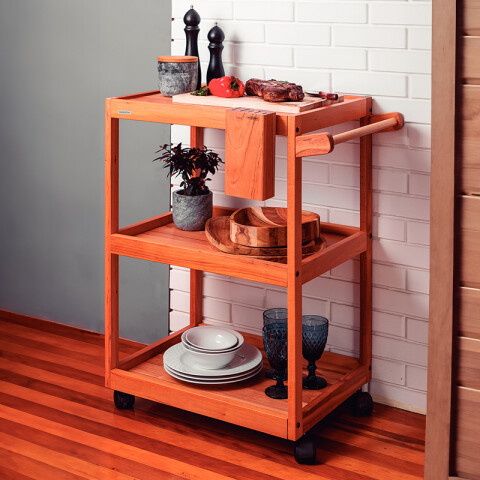 Carro para asado con soporte "Servicio" -TRAMONTINA TB6953