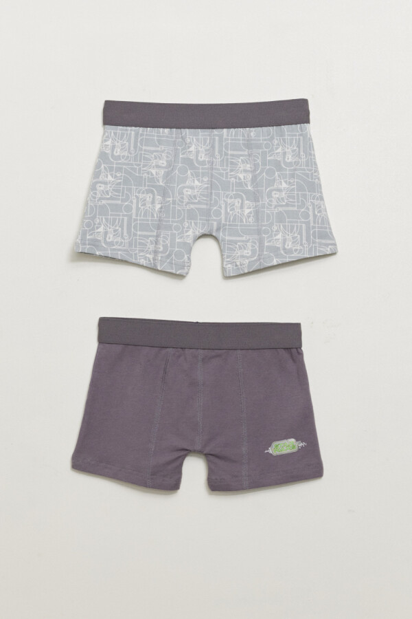 Pack x2 boxer Star Wars Gris