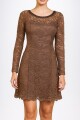 Vestido Encade Marrón