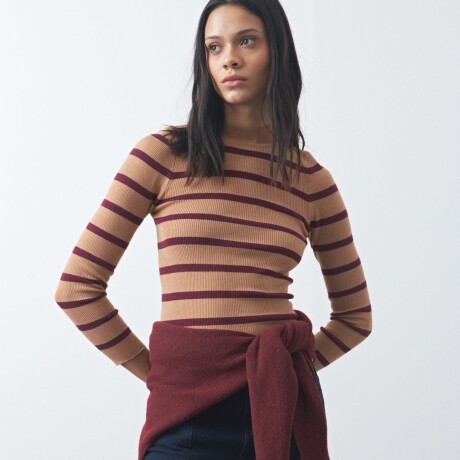 POLERA TRINAS Rosa Tostado