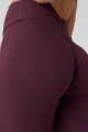 Leggings Booty Scrunch PureLuxe V-Back Mujer Oxblood
