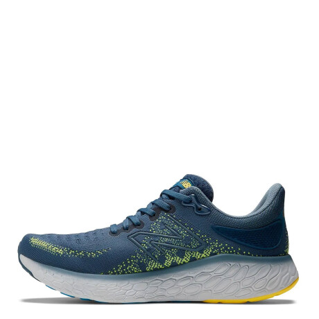 Championes de Hombre New Balance Fresh Foam 1080 V12 Azul Piedra - Amarillo