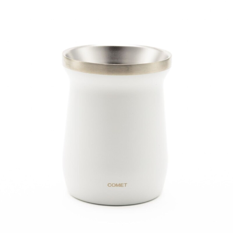 Mate Comet Amalfi 160 ml Acero Inoxidable Blanco