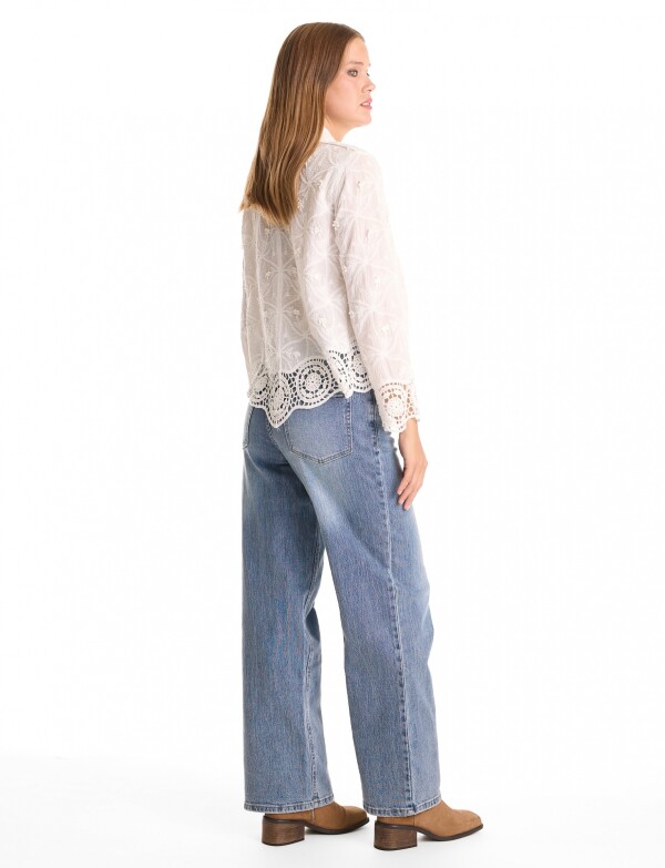 Camisa Boho Calada BLANCO