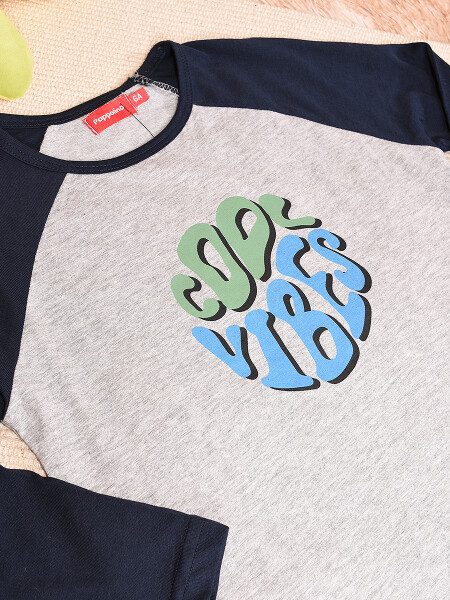 REMERA COOL VIBES AZUL OSCURO