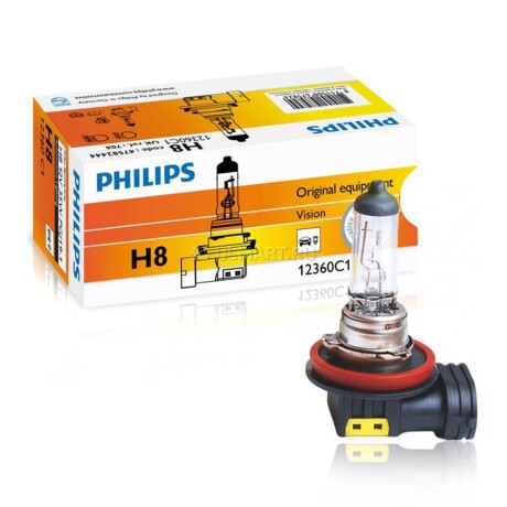 LAMPARA - HALOGENA 12V 35W H8 = 02008 PHILIPS LAMPARA - HALOGENA 12V 35W H8 = 02008 PHILIPS