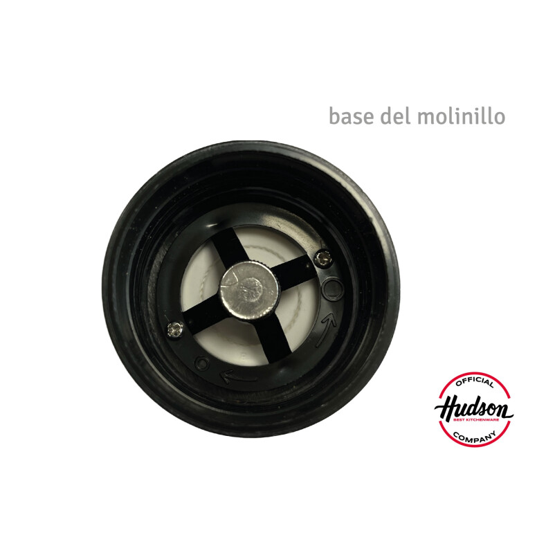 Molinillo De Acero Inoxidable Negro 125 Mm Linea Hudson Molinillo De Acero Inoxidable Negro 125 Mm Linea Hudson