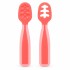 Set cubiertos BLW BUBA rosa pastel