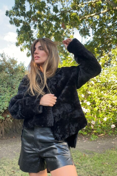 Extra Warm Coat Negro