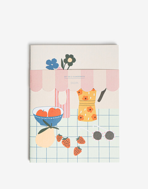 Anotadores Cuadernos y Memos Cuaderno Set Set De Cuadernos Estampados - Combinacion Multicolor