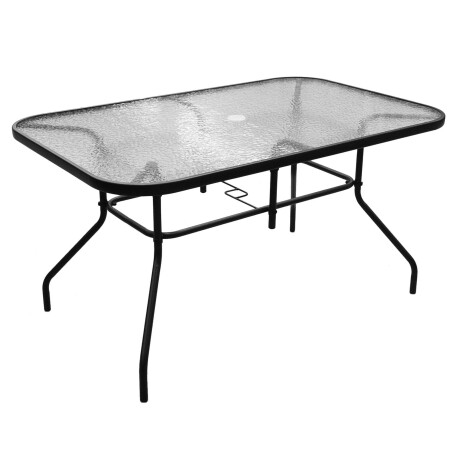 Mesa de Vidrio Negra Sling 90 cm Mesa de Vidrio Negra Sling 90 cm