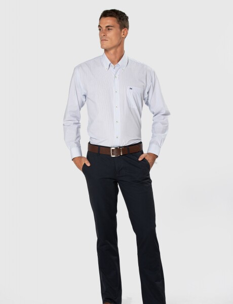 PANTALÓN CLÁSICO GABARDINA Azul