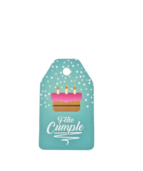 Tag cumpleaños 5x8,5. DISEÑO 7